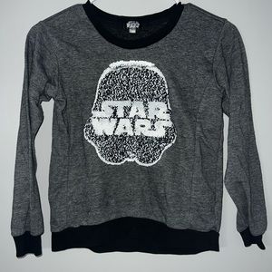 Star Wars Kids Size 14 unisex Lightweight long sleeve soft shirt with sequence